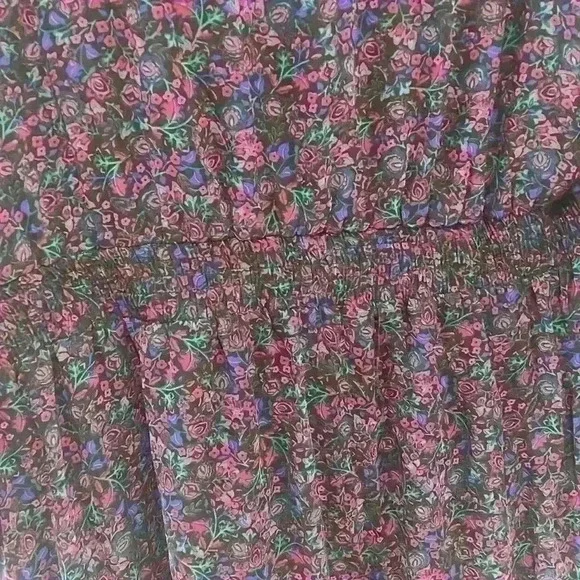 BCBG Paris Collared V-Neck Smocked Tiered Dress, Size XXL NWT - Picture 12 of 15